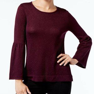 NWT Calvin Klein Bell Sleeve Scoop Neck Sweater
